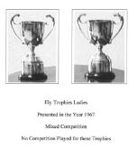 2 x Ely Ladies Trophies 'Mixed Competition' 'No Competition Played for these Trophies'. (Please