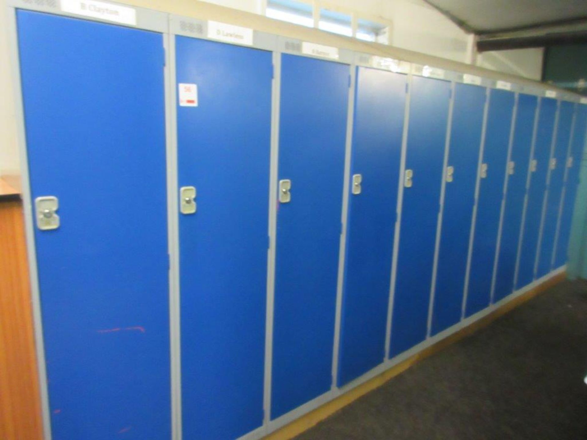 18 x full height steel lockers - Image 2 of 2