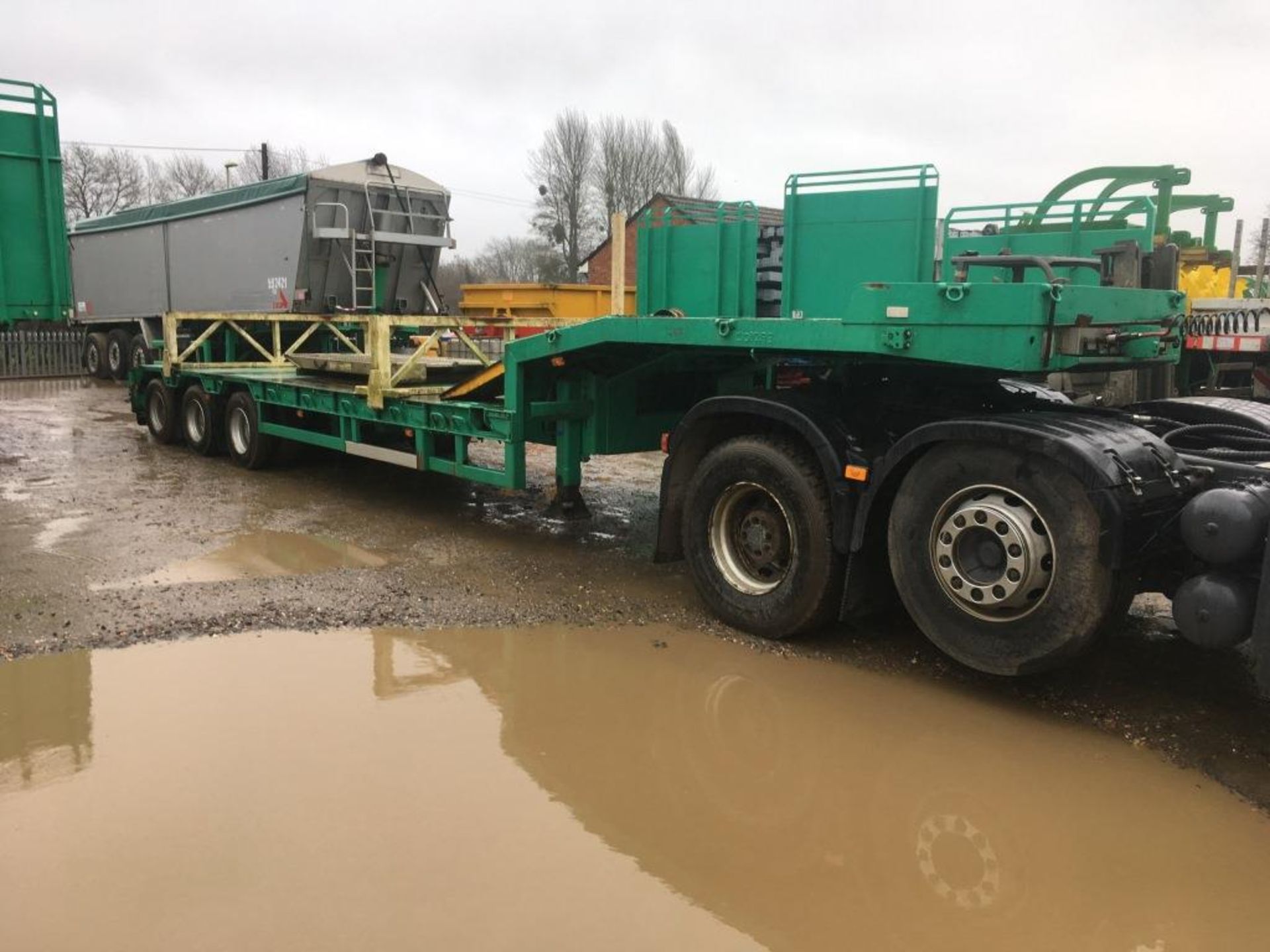 Goldhofer step frame tri-axle all steering double extendable trailer, extendable to 70 ft, remote.. - Image 14 of 16