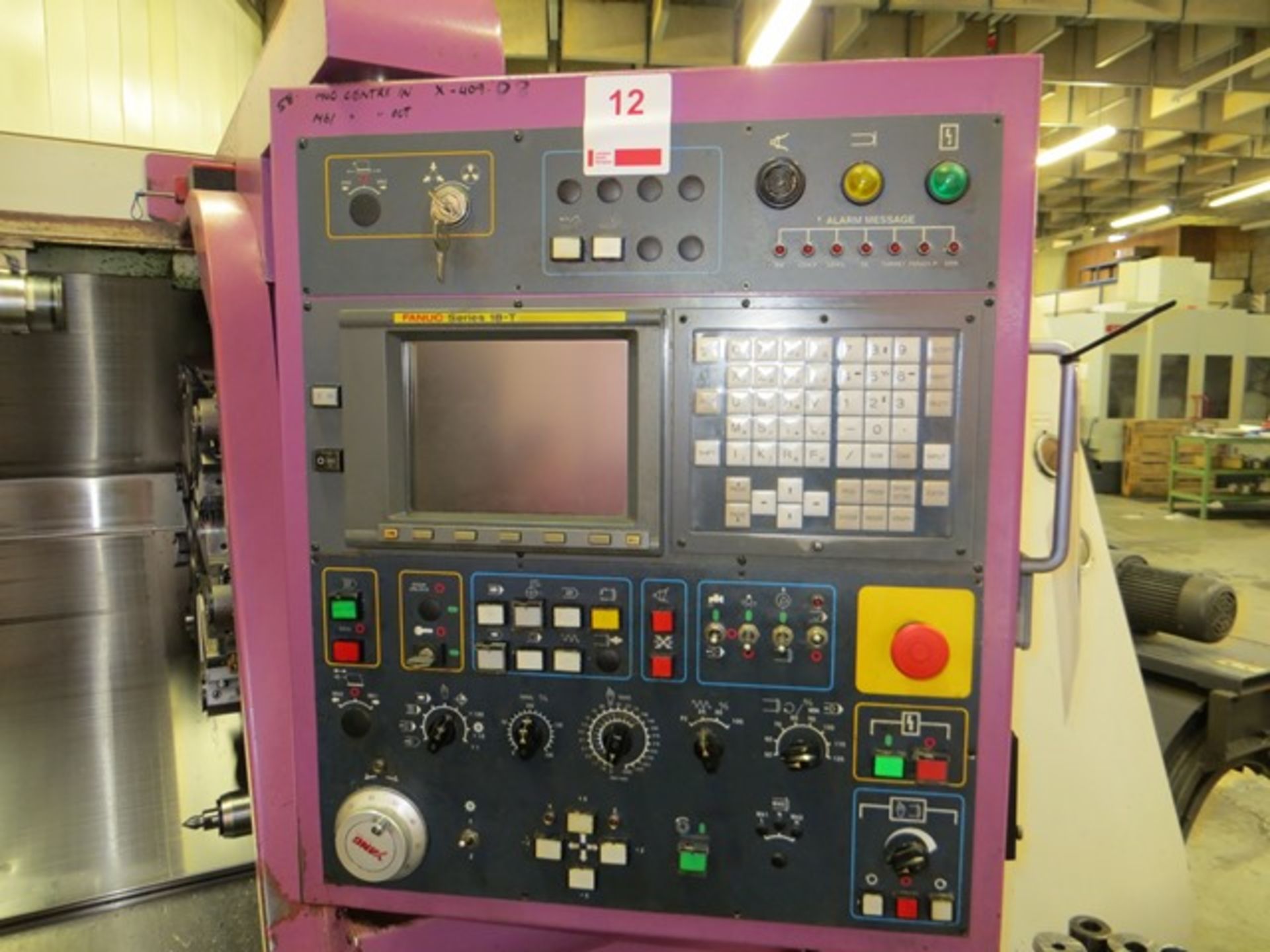 Yang ML-300 CNC lathe with control and Fonge residue discharge conveyor Year: c.2000 c/w two tool - Image 3 of 9