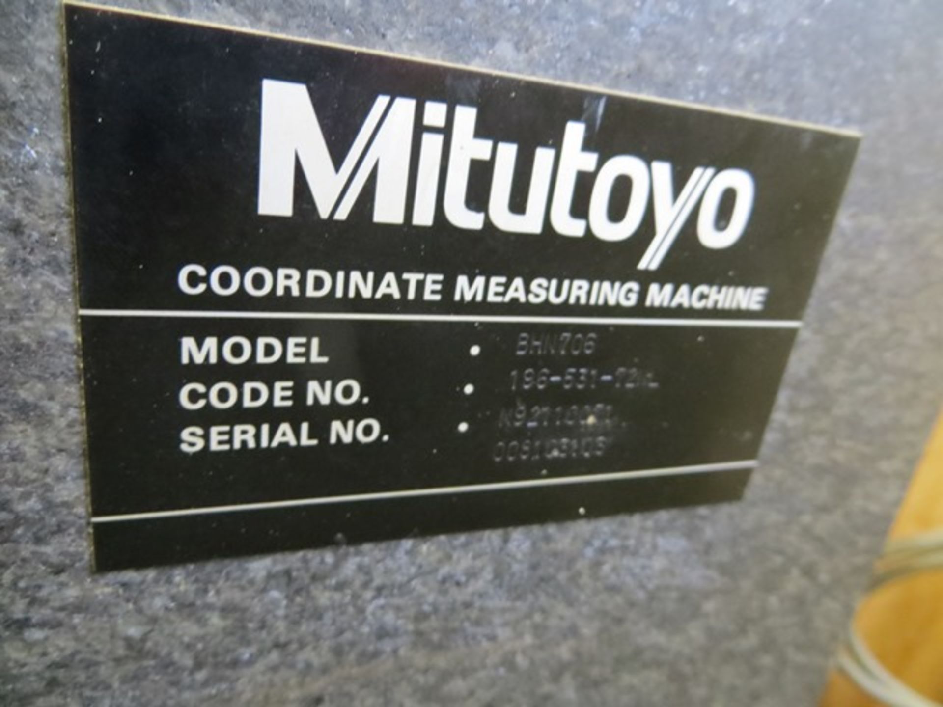 Mitutoyo CHN706 co-ordinate measuring machine Serial no. N92110071/008103103 c/w Mitutoyo CMMC35 - Image 8 of 9