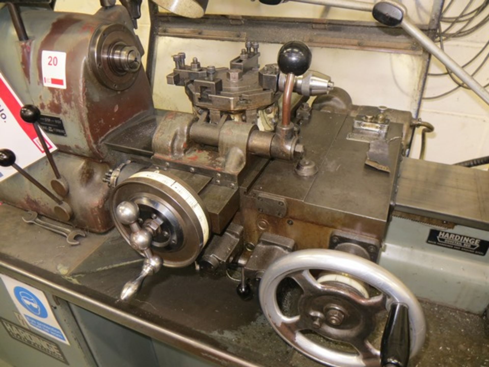 Hardinge HC3 turret lathe with workbench. *A work Method Statement and Risk Assessment must be