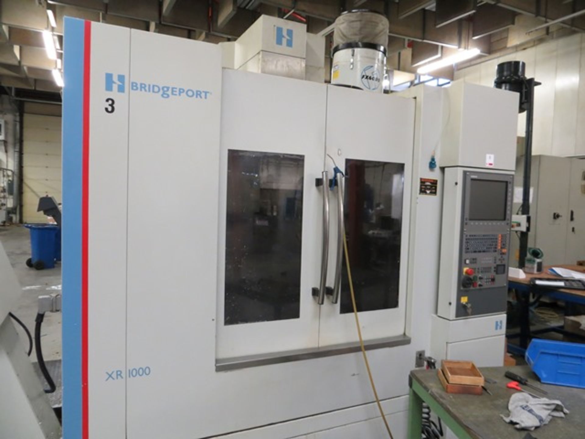 Hardinge Bridgeport XR 1000 CNC vertical machining centre with Heidenhain control, residue discharge - Image 3 of 6