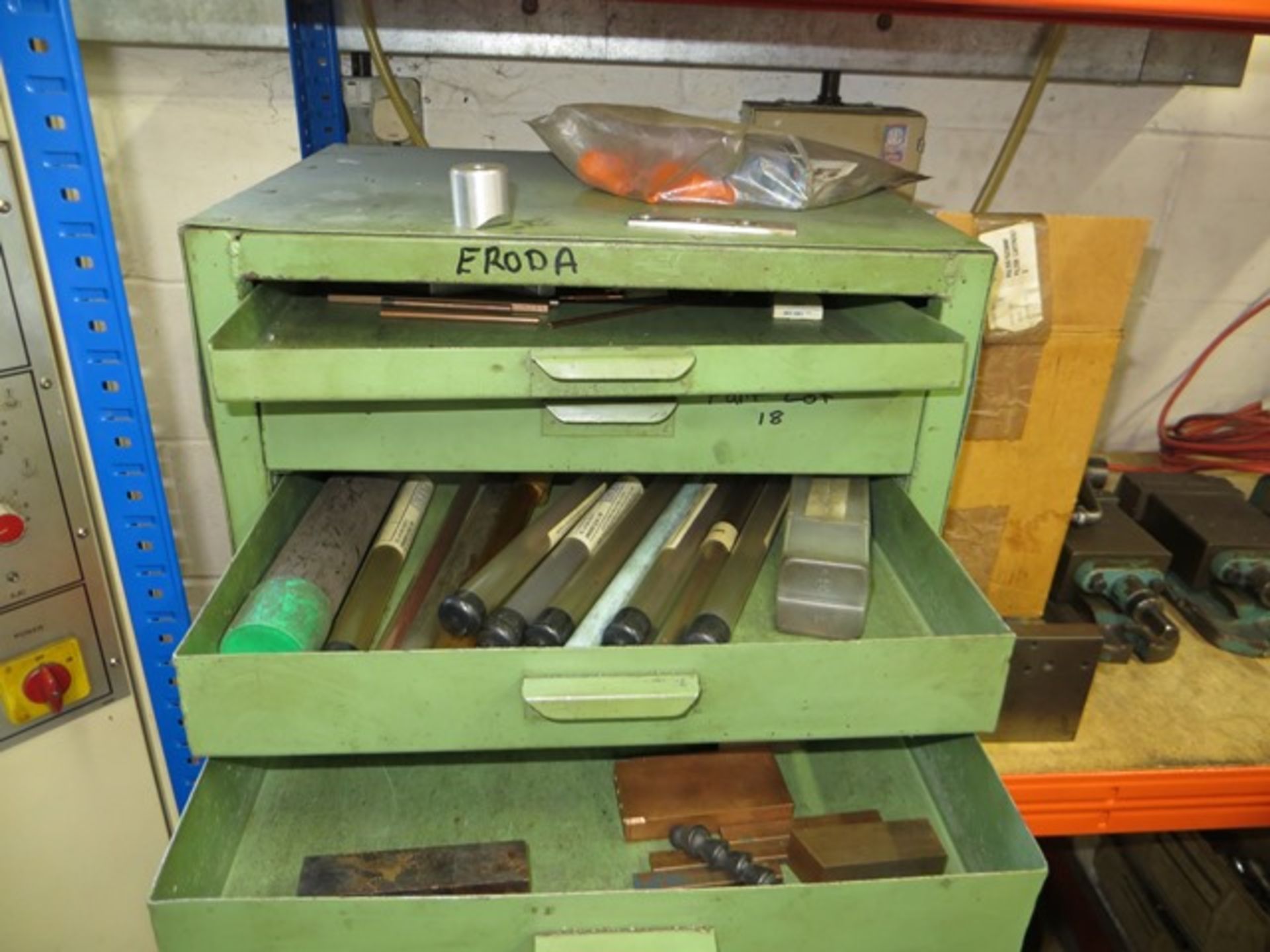 Adtek Pulse CD-30M GY-10 EDM spark eroder Year: 1988 Serial no. 804223 c/w four drawer tool chest - Image 6 of 6