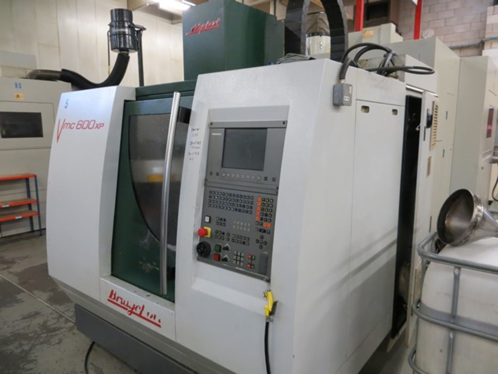 Bridgeport VMC600 XP CNC vertical machining centre with Heidenhain control Year: 2002 Serial no. - Image 2 of 5