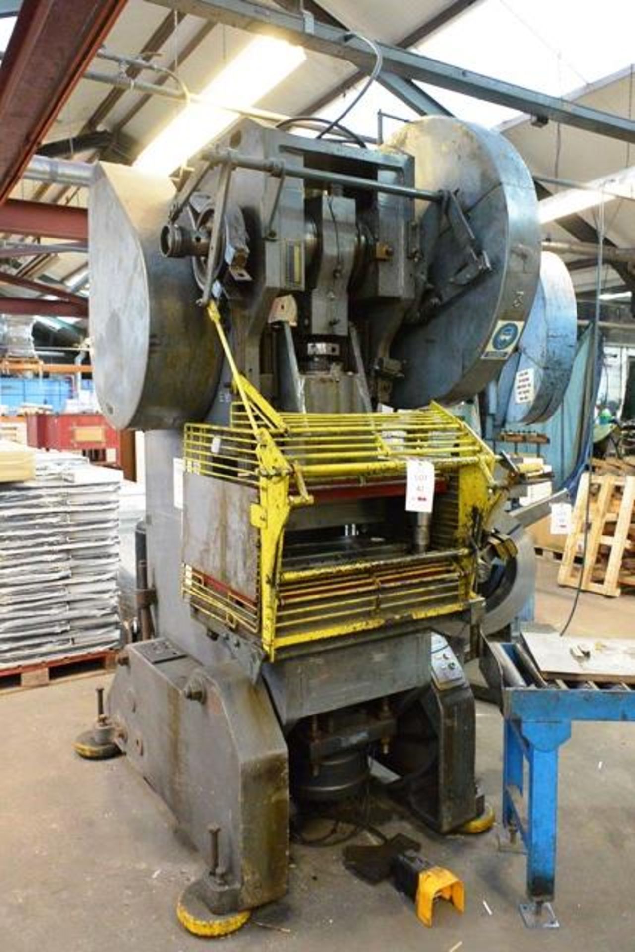 Rhodes 75 ton mechanical inclinable adjustable stroke power press, model RF75, serial no: 15738, - Image 2 of 3