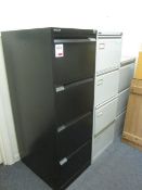 2 x metal 4 drawer and 1 x 3 drawer filing cabinets