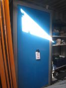 Bott steel double cupboard, blue/grey (excluding contents)