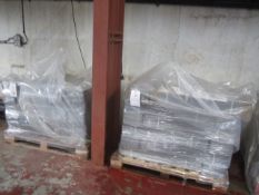 Two pallets of Zamba 5 shelf twin pack narrow garage racking, 1530 x 900 x 200mm. (Please note: this