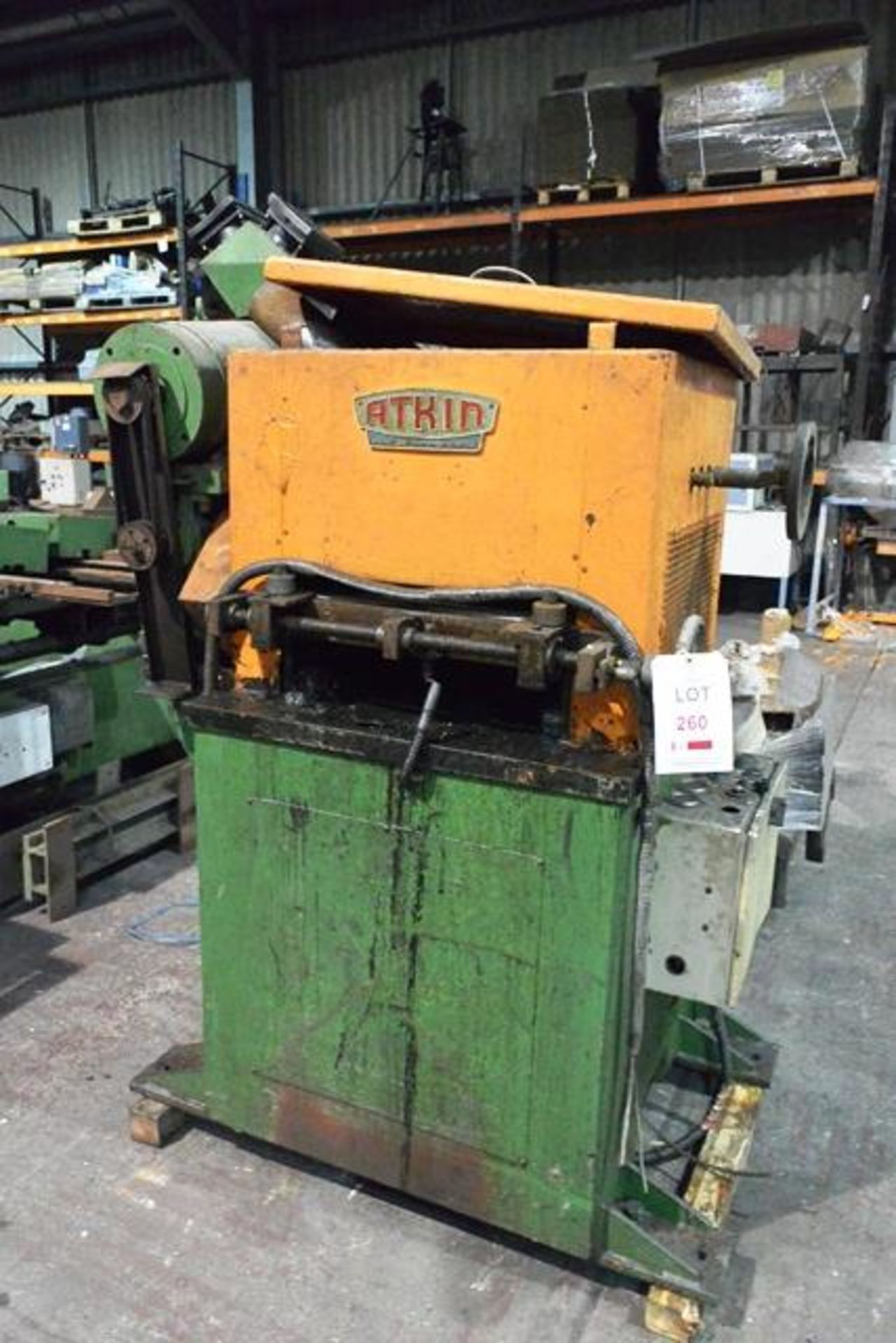 Atkin type 52 press feed, serial no: W4822B (3 phase), apperture size 500mm (working condition