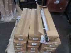 Contents of pallet to include Spur oval chrome hanging rail 850mm. (Please note: this lot must be