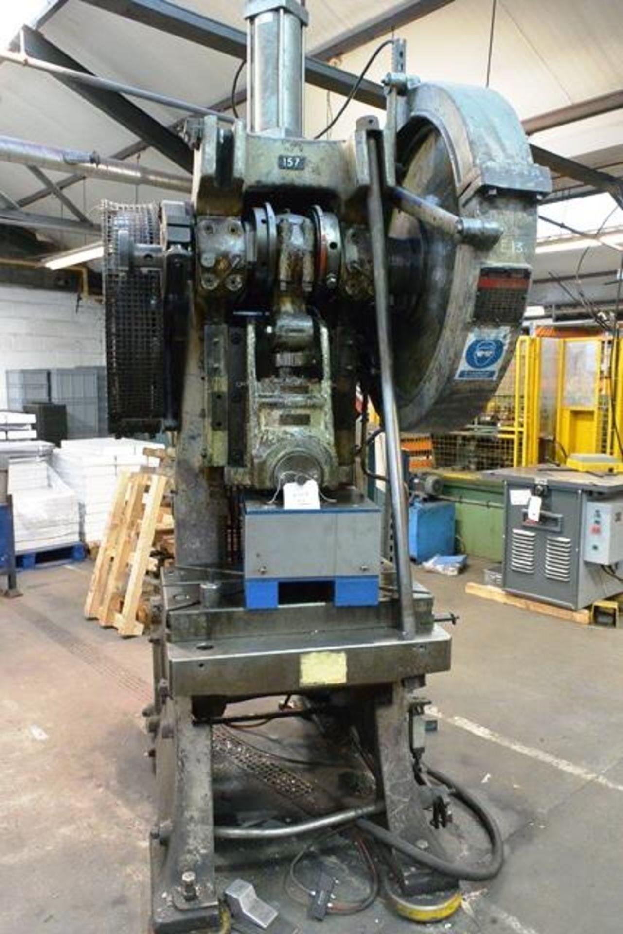 HME 70 ton mechanical inclinable adjustable stroke power press, model LM70, serial no: 7473 ( - Image 2 of 3