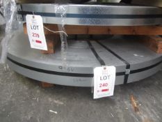 Coil of general purpose steel stock, approx 104mm (946kg). (A work Method Statement and Risk