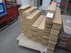 Contents of pallet to include assorted laminate wood effect shelves. (Please note: this lot must