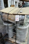 Contents of two pallets incl. assorted used air filters (used in conjunction with paint/powder