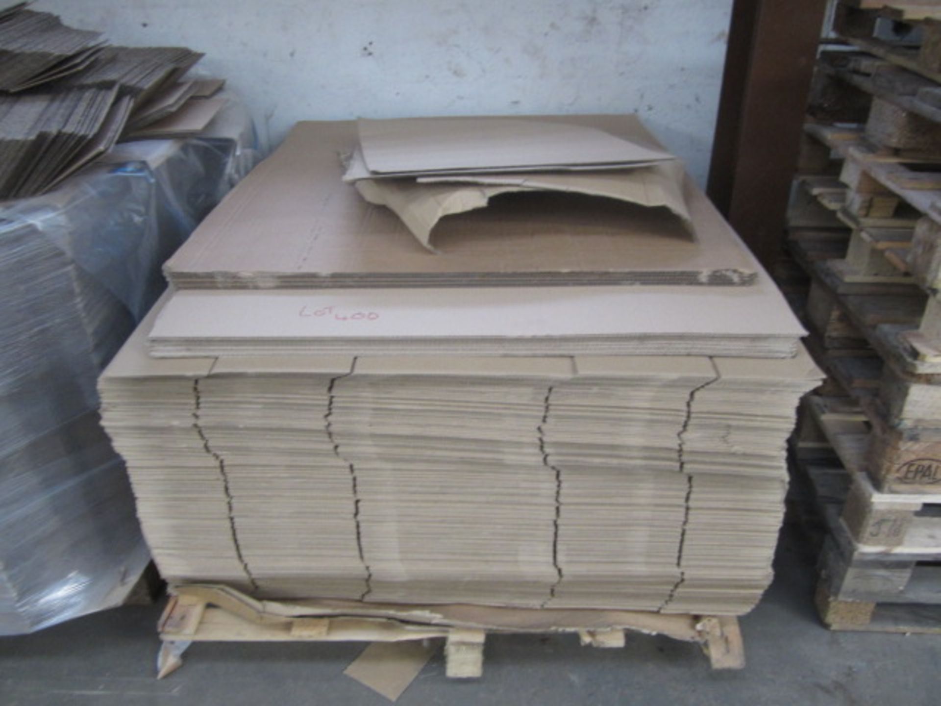 Five pallets of assorted cardboard packaging (as per images) - Image 2 of 7