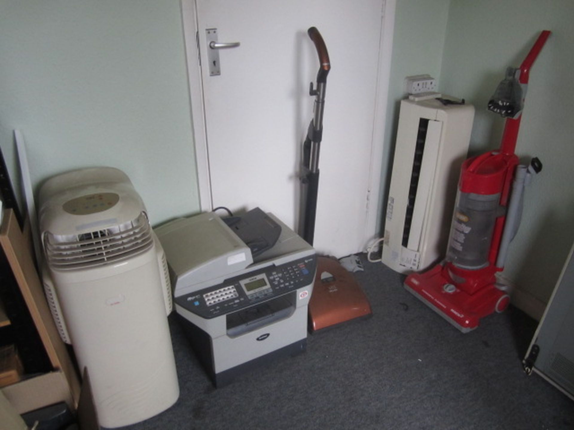 Remaining loose contents of room including various printers, mobile and wall mounted air - Image 2 of 3