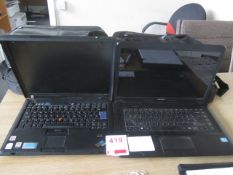 2 x assorted laptops - unsure of working condition