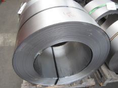 Coil of mild steel stock, approx width 465mm. (A work Method Statement and Risk Assessment must be