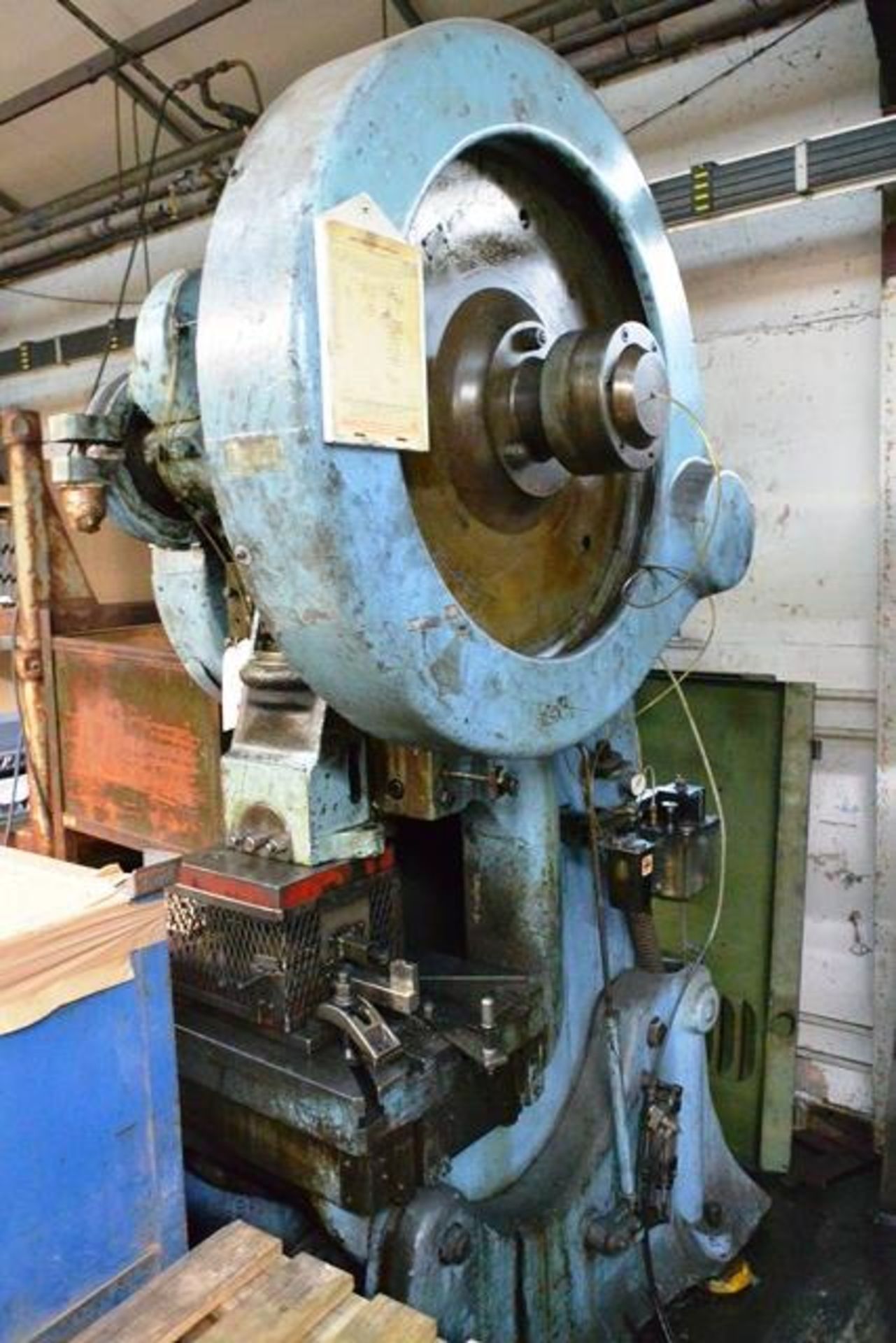 HME 40 ton mechanical/inclinable adjustable stroke power press, model OP40, serial no: 12020 (please - Image 4 of 4