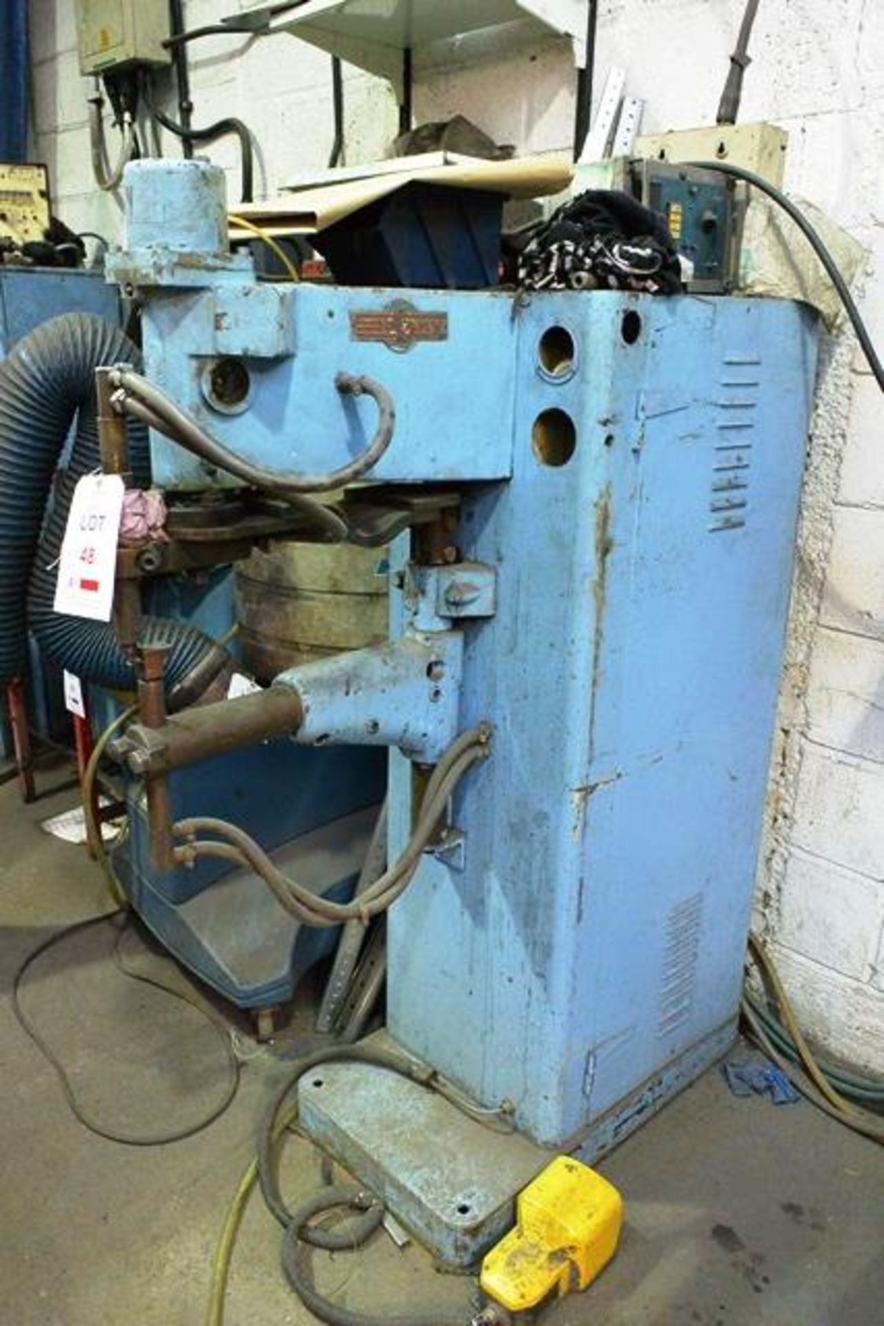 Sciaky 25kva spot welder, model Rapid 25, serial no: 12325/1, 450mm throat (please note: A work