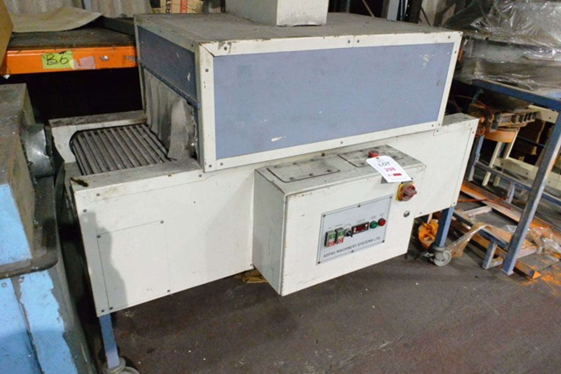 Adpak throughfeed heat sealer (sold as spares/repairs) (please note this lot can only be removed