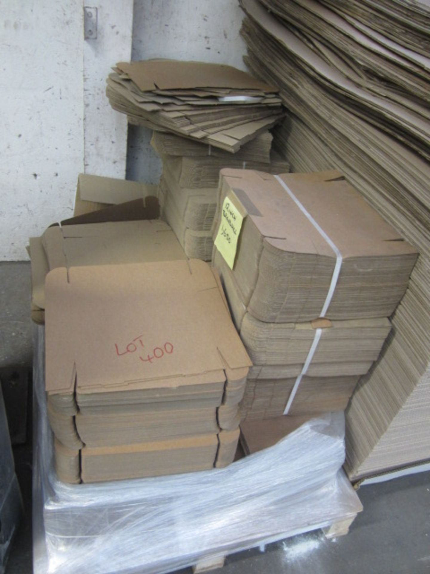 Five pallets of assorted cardboard packaging (as per images) - Image 6 of 7