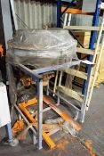 Steel frame mounted powder coating depositor (working condition unknown) (please note this lot can