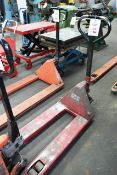 Pallet truck 2500kg capacity