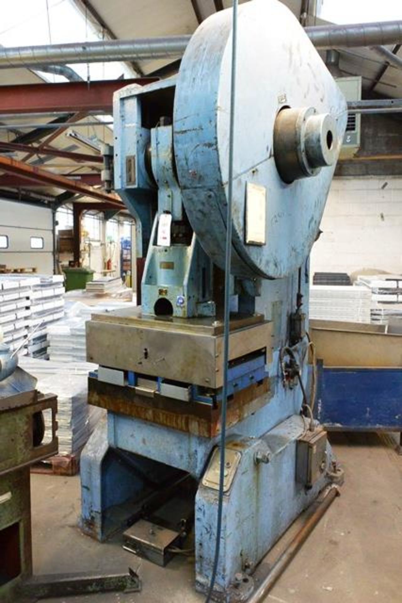 Rhodes 75 ton mechanical inclinable adjustable stroke power press, model RF75, serial no: 16153...