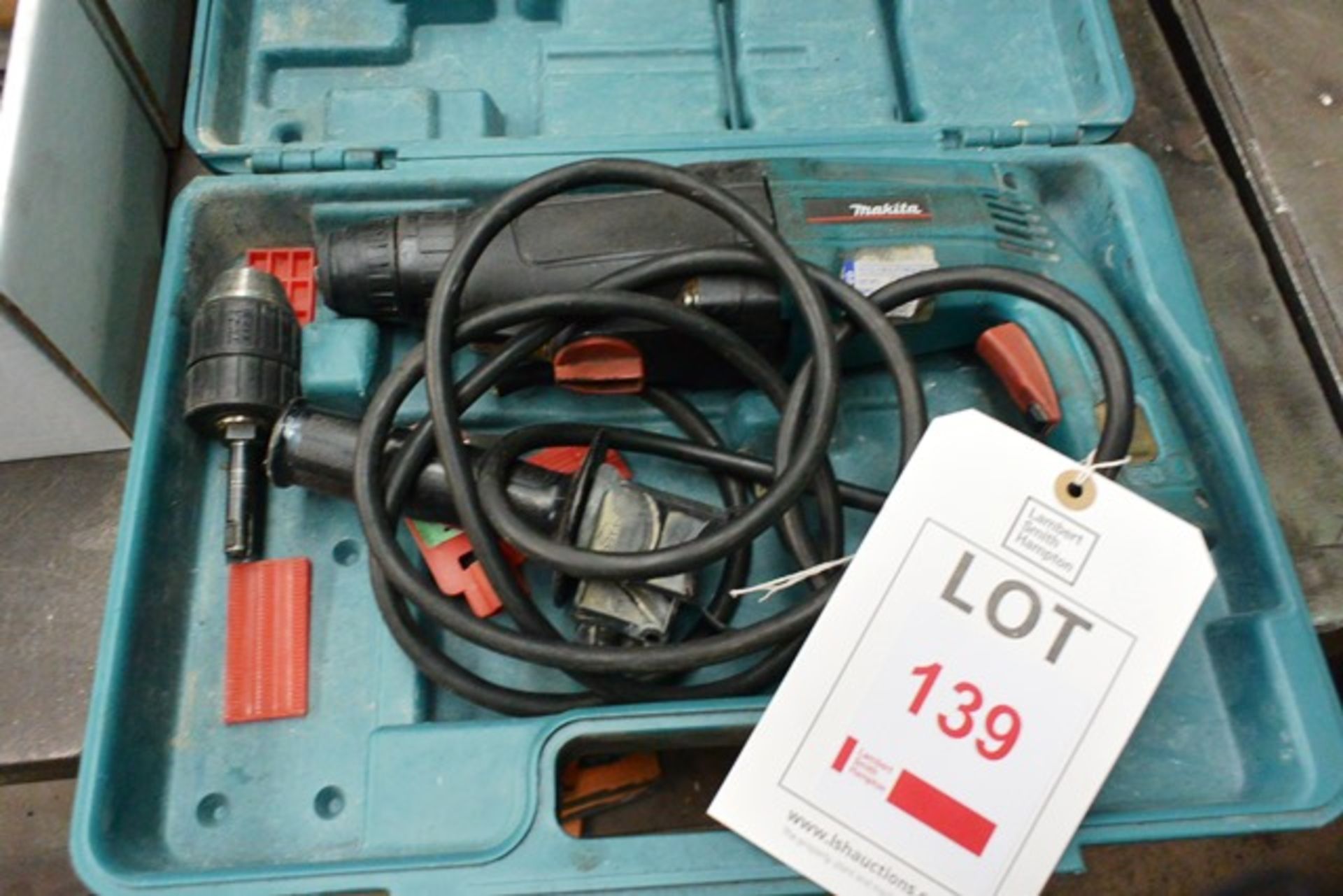 Makita HR2400 rotary hammer drill, serial no: 5950 IE with case (sold as spares/repairs only, no