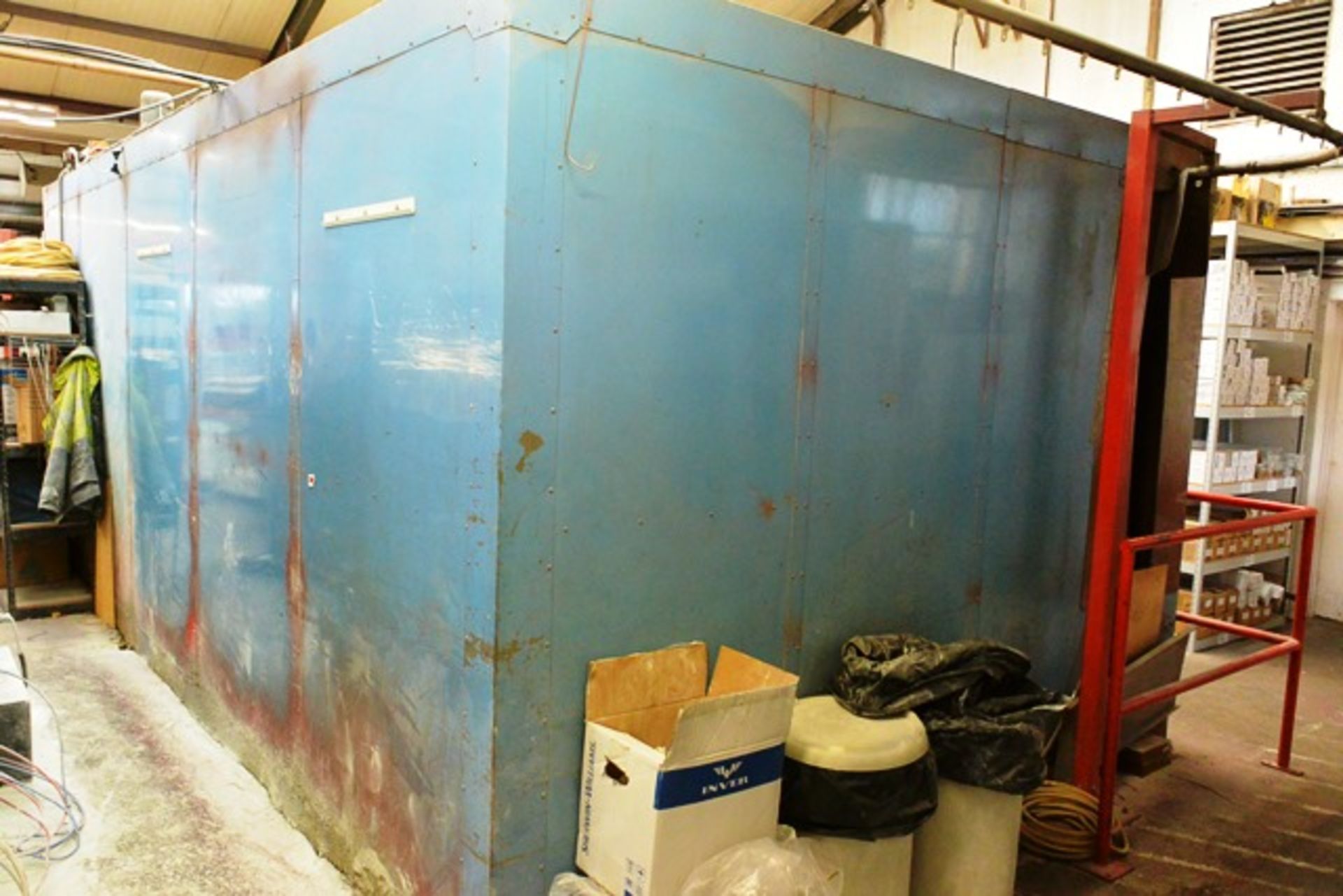 Airflow Product Finishing throughfeed 2-pass drying/curing oven, approx 6 x 3m, with twin ceiling - Image 3 of 5