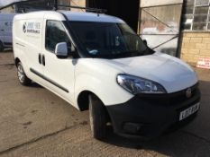 2017 Fiat Doblo 16v SX Maxi 105 Multijet II signwritten panel van, Registration No. LO17 RUW, 35,400