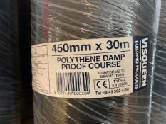 Visqueen Polythene DPC 450mm 14 Rolls
