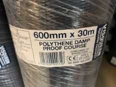Visqueen Polythene DPC 600mm 17 Rolls