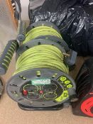 2 x Masterplug power at work 25m 240v cable reels