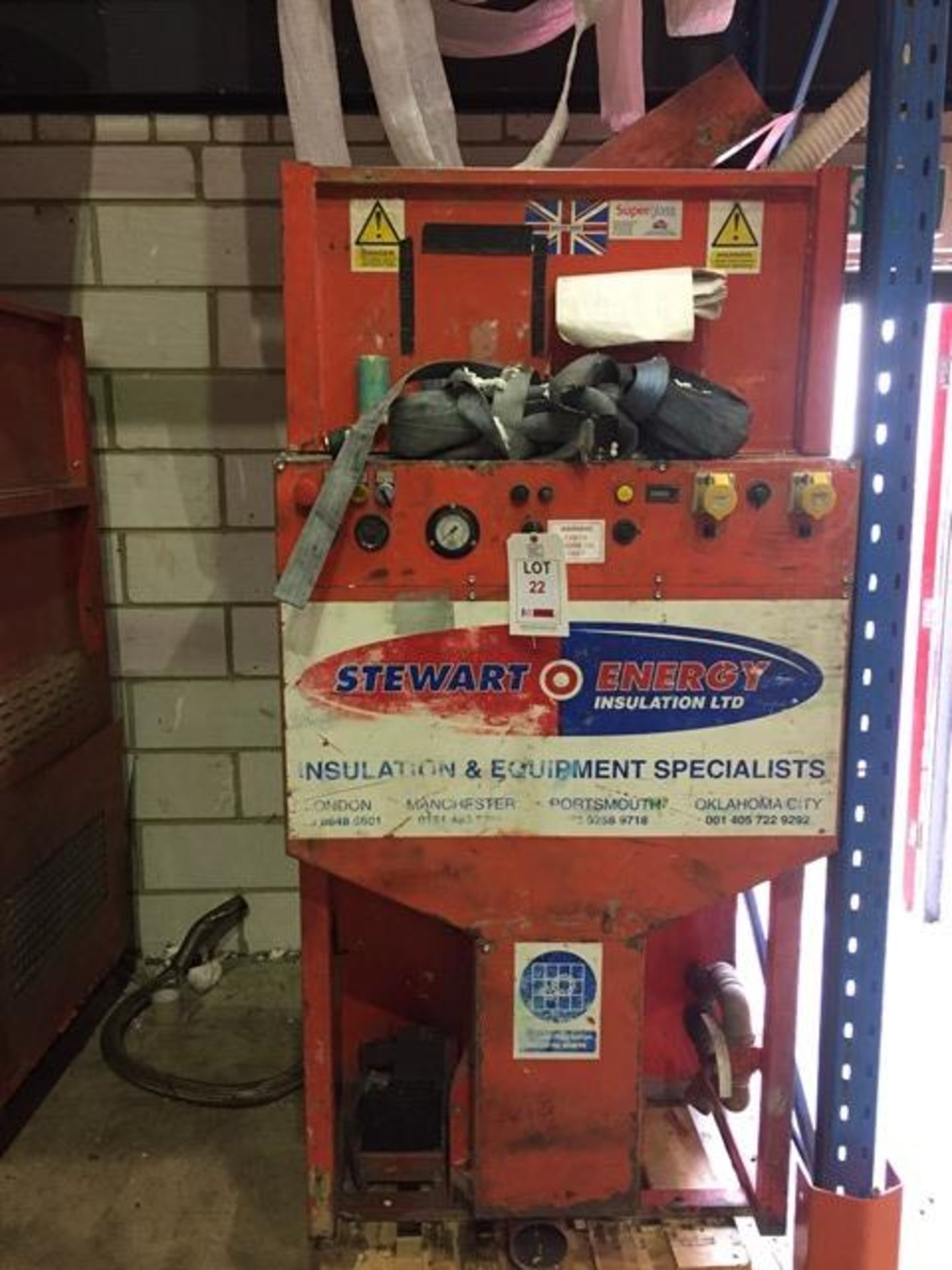 TWO x Stewart Energy Insulation Ltd Cavity wall fibre insulation pump model FM1000MKS s/n unknown,