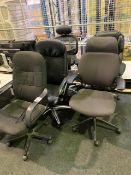 5 x various office chairs