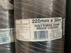 Visqueen Polythene DPC 225mm 40 Rolls