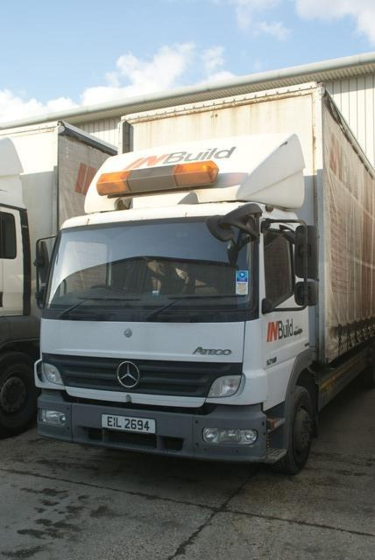 Mercedes 1218 2 axle rigid body curtain sided HGV 4250cc, DOR 02/06/2008 MOT exp 09/20, Reg No EIL - Image 2 of 6