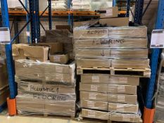 4x Pallets of acoustic flooring cradles and cradle bases as lotted