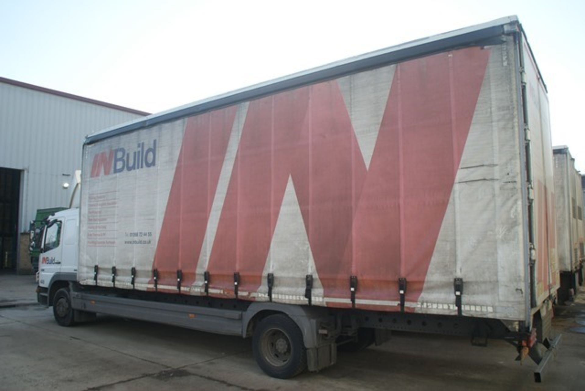 Mercedes 1218 2 axle rigid body curtain sided HGV 4250cc, DOR 27/11/2007, MOT exp 02/20, Reg No - Image 4 of 6