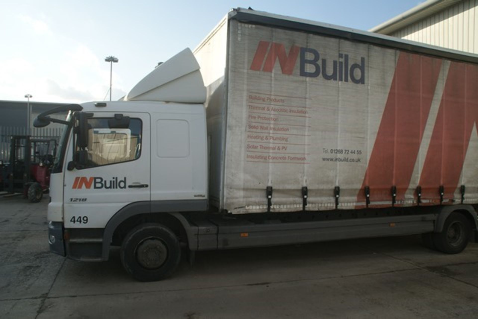 Mercedes 1218 2 axle rigid body curtain sided HGV 4250cc, DOR 27/11/2007, MOT exp 02/20, Reg No - Image 5 of 6