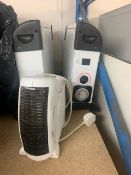 2 x Office heaters + 1 x fan