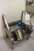 Stainless steel foot operated boot wash