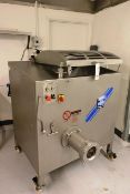 Thompson 3000 stainless steel meat grinder, serial no: 3000 M12.64 (2014), 3 phase, mounted on