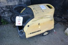 Karcher HDS601C diesel powered pressure washer. Please note this lot functions but the hot steam...
