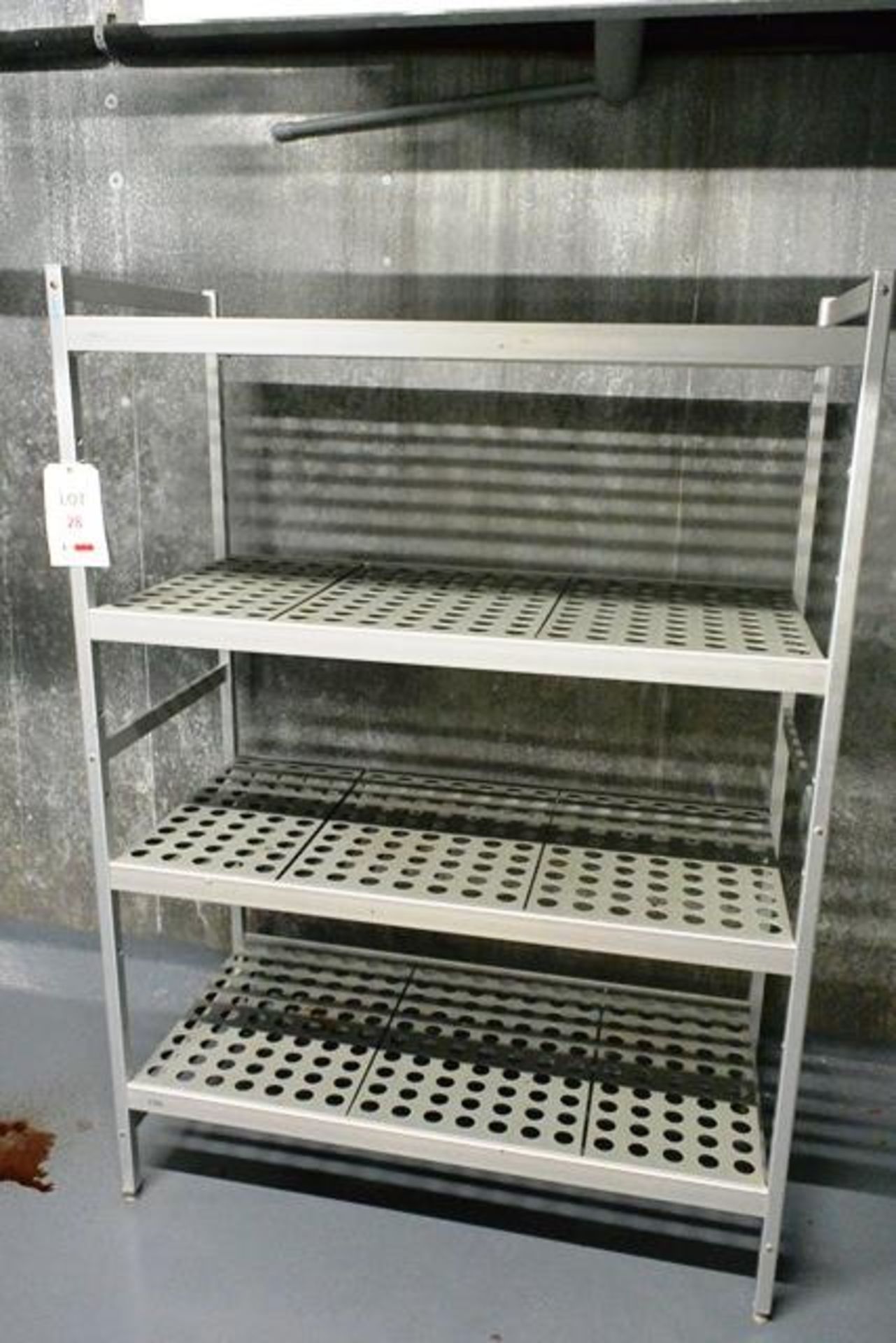 Two bays of aluminium racking, approx 1200mm width per bay (only one in image)