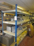 3 x bays of adjustable boltless storage racking, approx. size: 2450mm x 620mm x height: 2m / 2 x