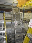 3 x aluminium step ladders, 7 tread/6 tread/5 tread. Located: AC Interiors, Unit A1, Deseronto